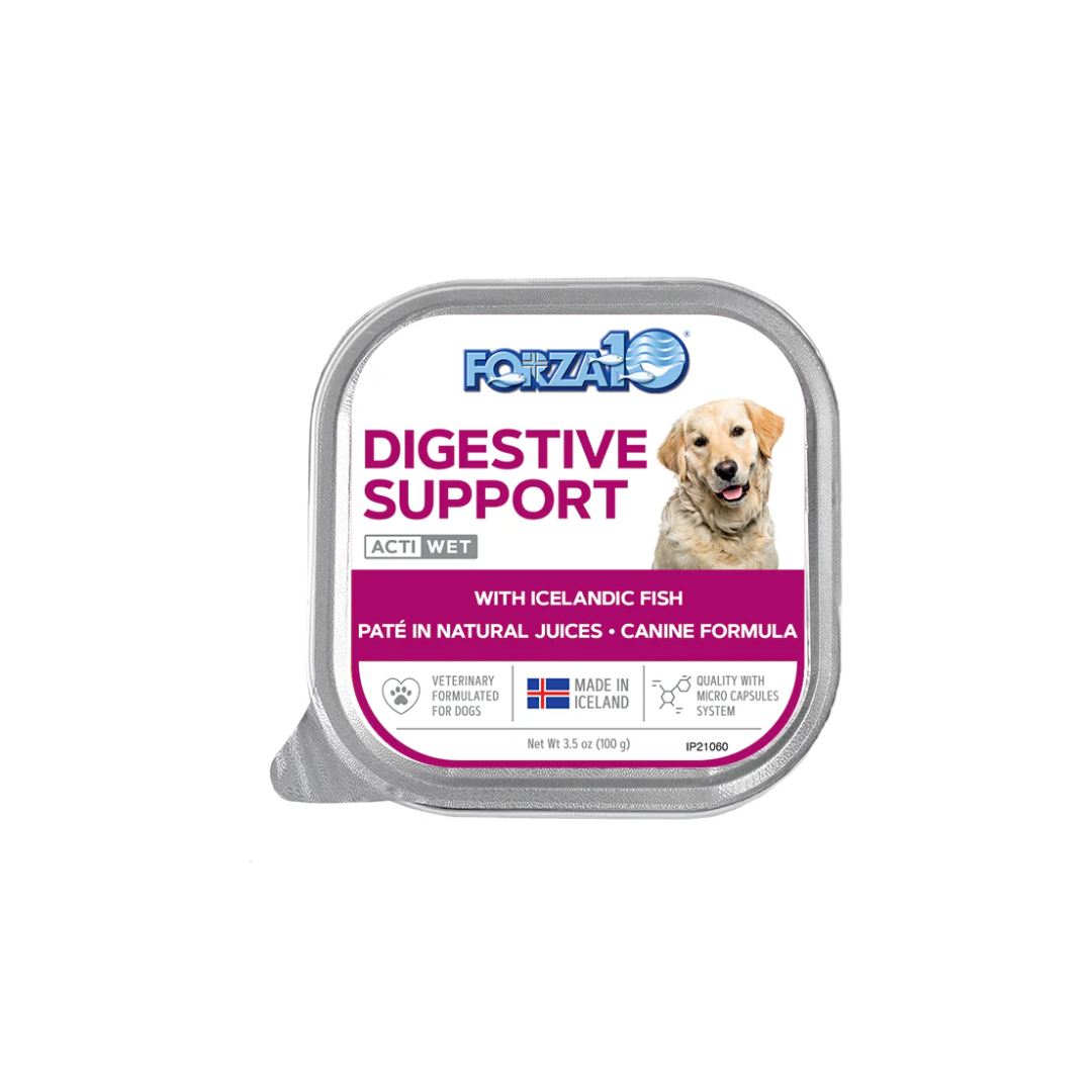 Forza10 Wet Dog Food - Nutraceutic Actiwet Digestive Support Icelandic Fish Recipe Canned