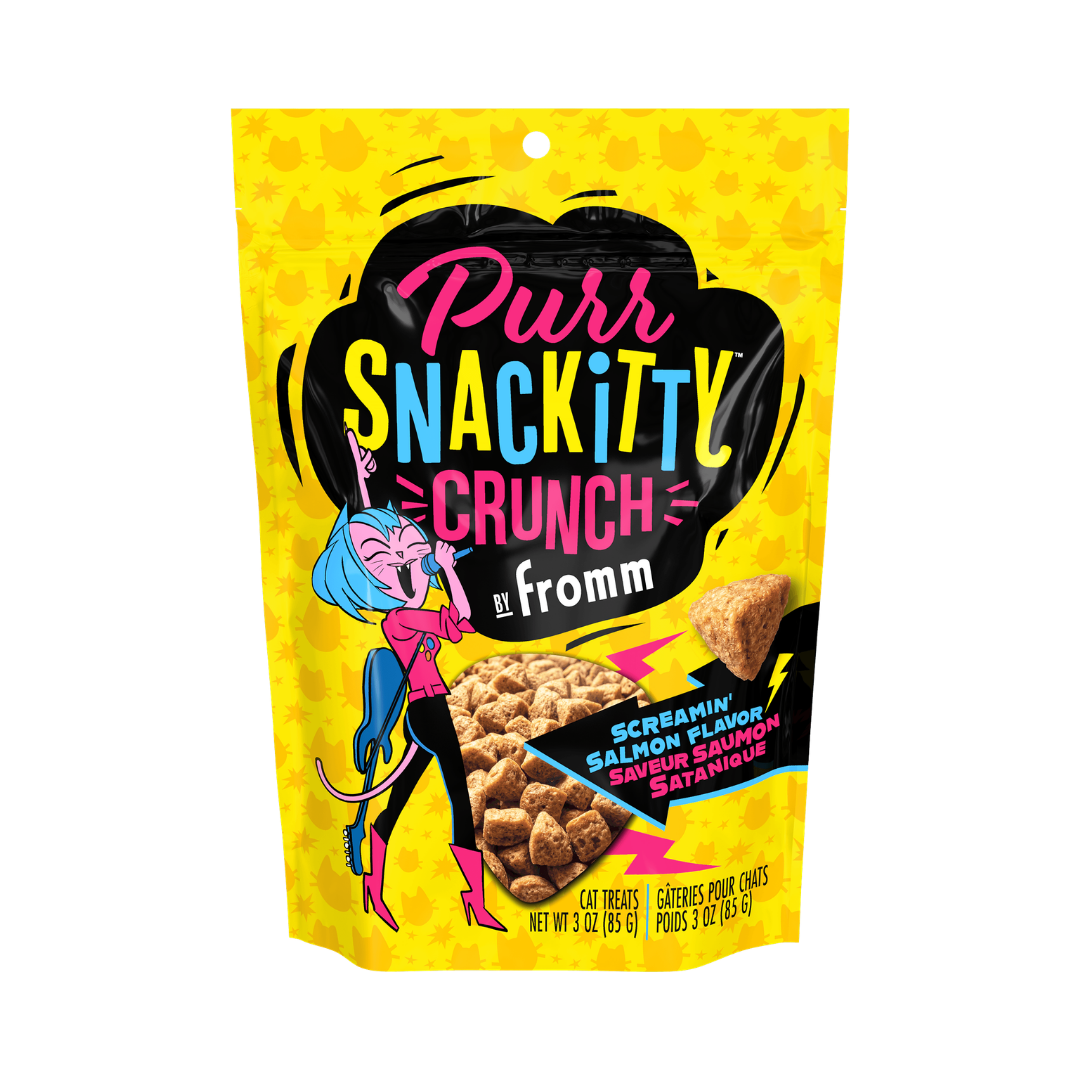 Fromm Cat Treats - PurrSnackitty Crunch Screamin' Salmon Flavor