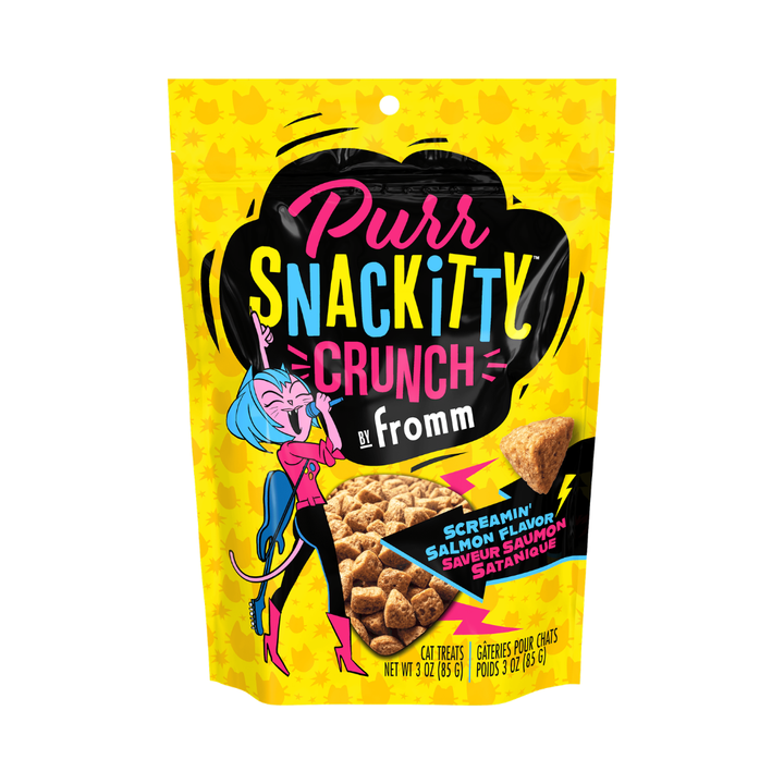 Fromm Cat Treats - PurrSnackitty Crunch Screamin' Salmon Flavor