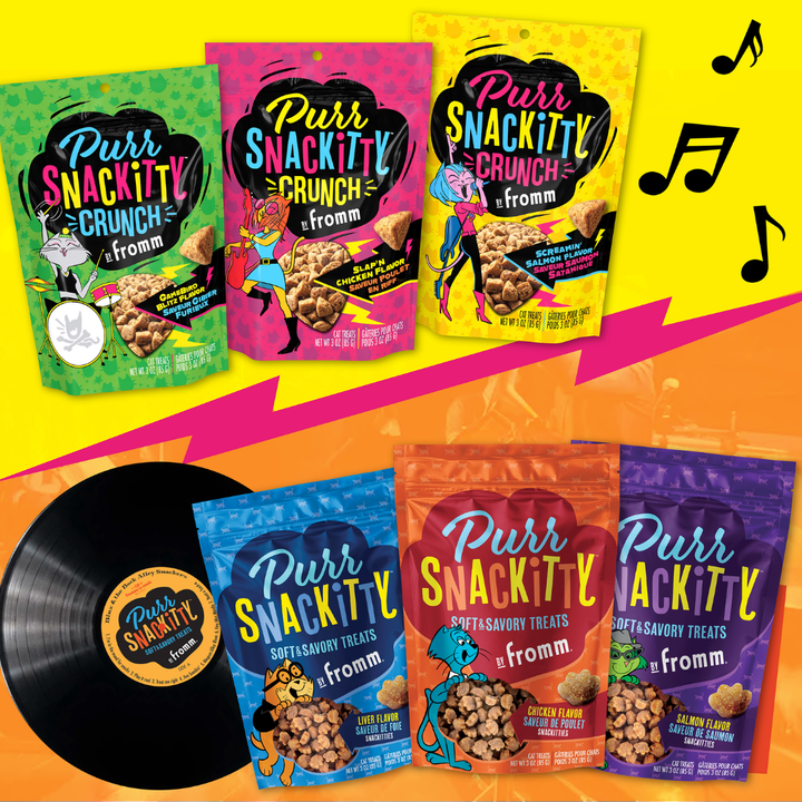 Fromm Cat Treats - PurrSnackitty Crunch Screamin' Salmon Flavor