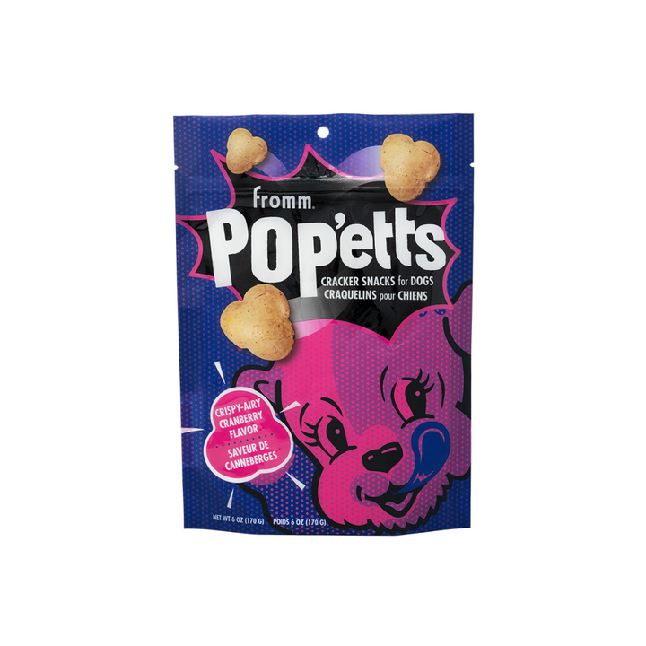 Fromm Dry Dog Treats - Popetts Crispy-Airy Cranberry Flavor
