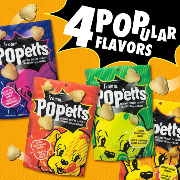 Fromm Dry Dog Treats - Popetts Crispy-Airy Cranberry Flavor
