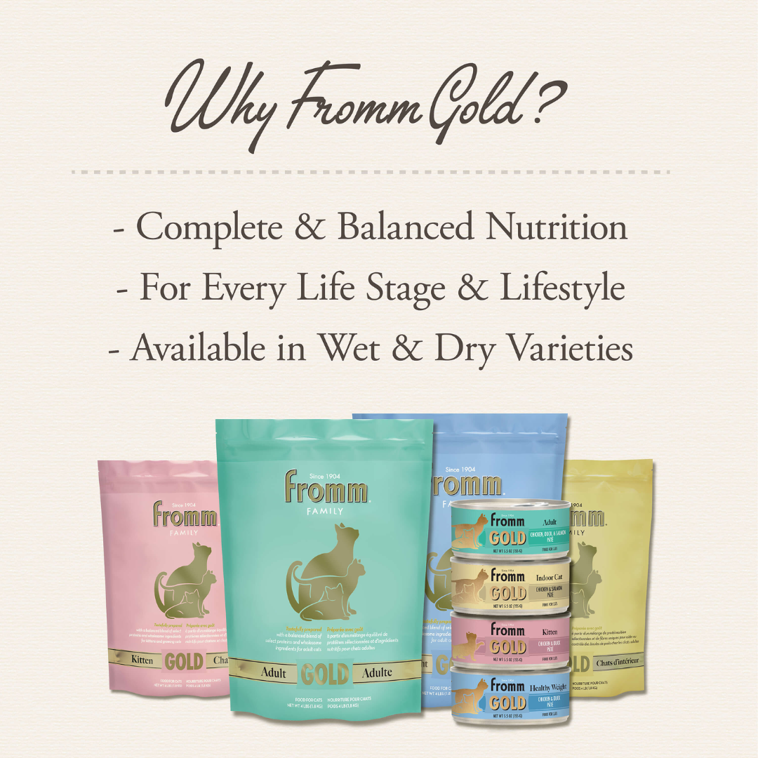 Fromm Wet Cat Food - Gold Chicken, Duck, & Salmon Pâté Adult Canned