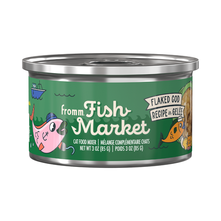 Fromm Wet Cat Food Mixers - Fish Market Flaked Cod in Gelée Canned