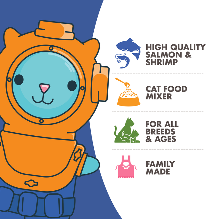 Fromm Wet Cat Food Mixers - Fish Market Salmon & Shrimp Recipe in Gravy Canned