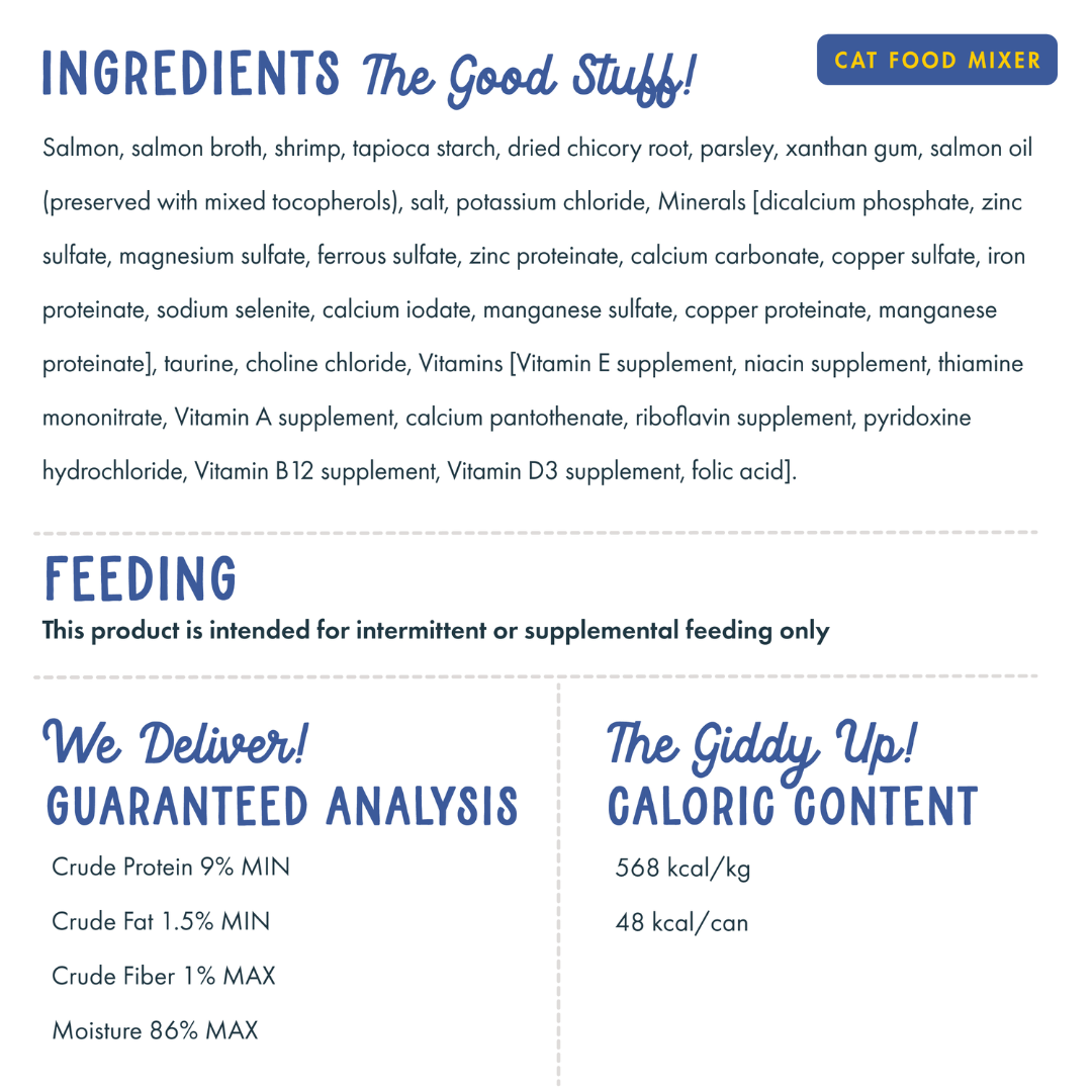 Fromm Wet Cat Food Mixers - Fish Market Salmon & Shrimp Recipe in Gravy Canned