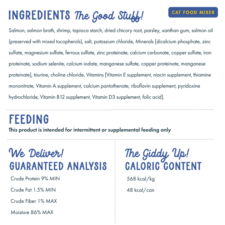 Fromm Wet Cat Food Mixers - Fish Market Salmon & Shrimp Recipe in Gravy Canned