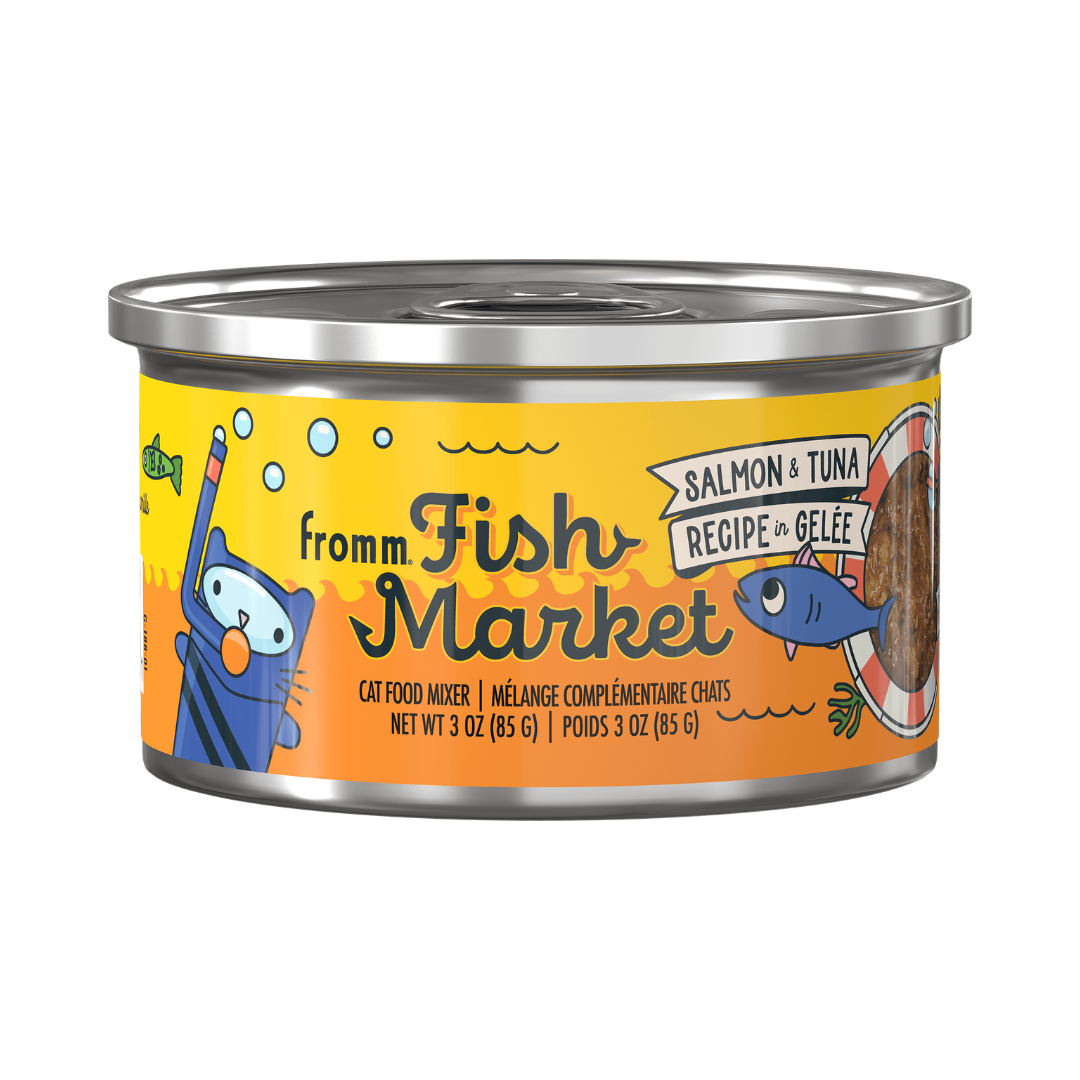 Fromm Wet Cat Food Mixers - Fish Market Salmon & Tuna in Gelée Canned