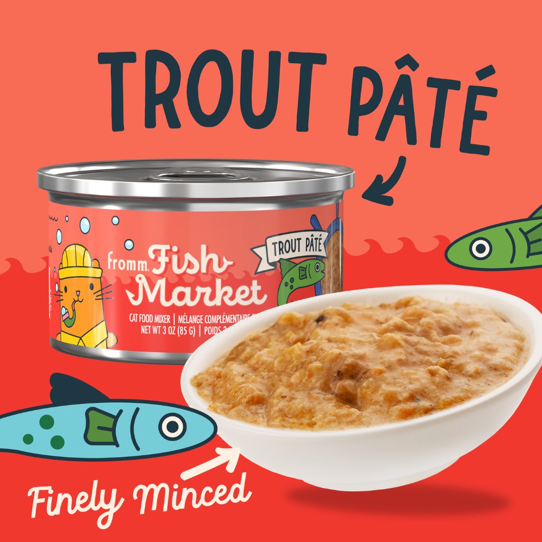 Fromm Wet Cat Food Mixers - Fish Market Trout Pâté Canned