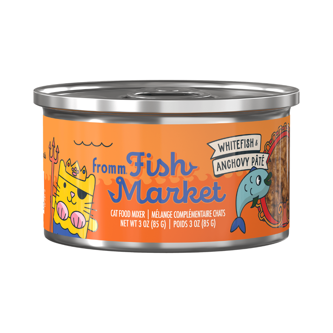 Fromm Wet Cat Food Mixers - Fish Market Whitefish & Anchovy Pâté Canned