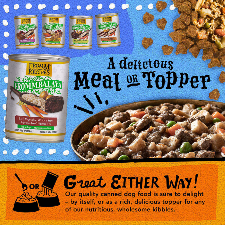 Fromm Wet Dog Food -  Frommbalaya Beef, Vegetable, & Rice Stew Canned