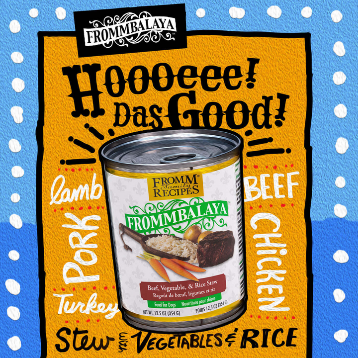 Fromm Wet Dog Food -  Frommbalaya Beef, Vegetable, & Rice Stew Canned
