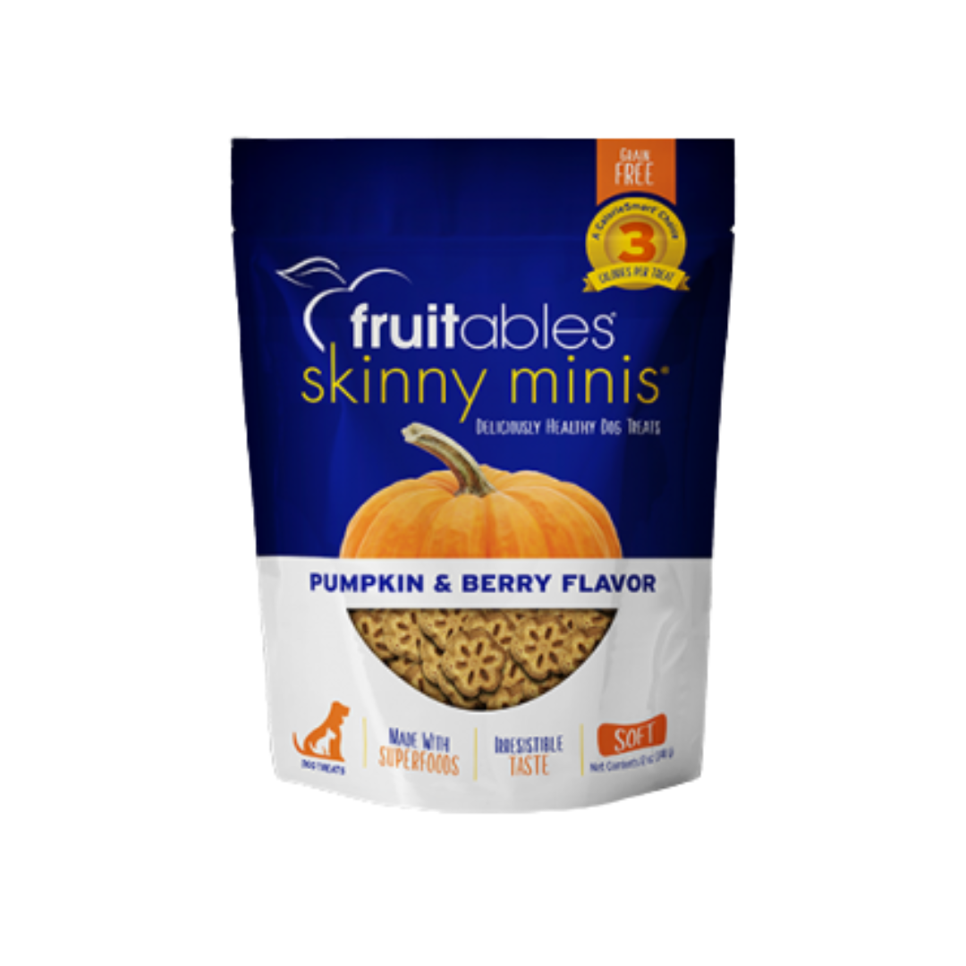 Fruitables Dog Treats - Skinny Minis Pumpkin & Berry Flavor