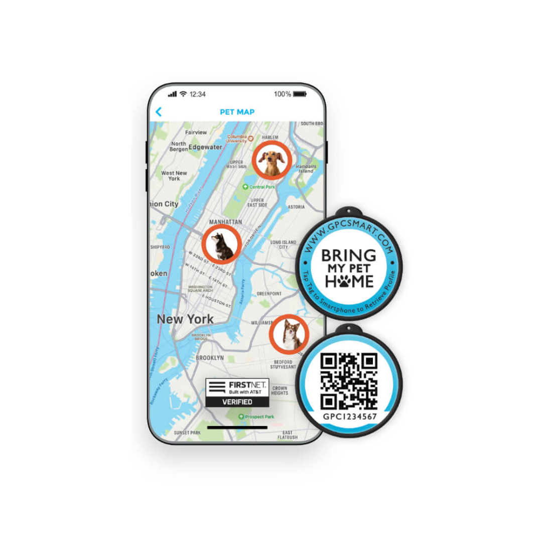 GPC Pet ID Tags - SmartTag Digital Pet Identification Tag