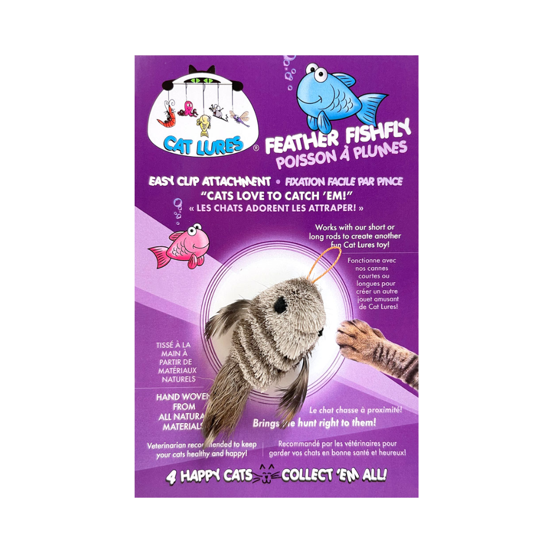 Go Cat Cat Toys - Feather Fishfly Attachment