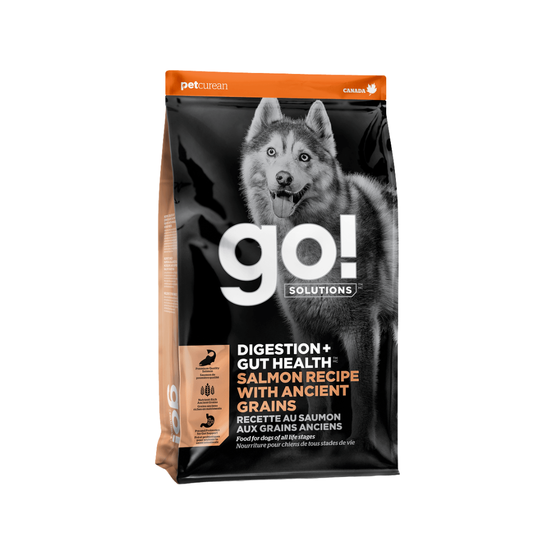 Go! Solution Dry Dog Food - Digestion + Gut Health Salmon Recipe With Ancient Grains