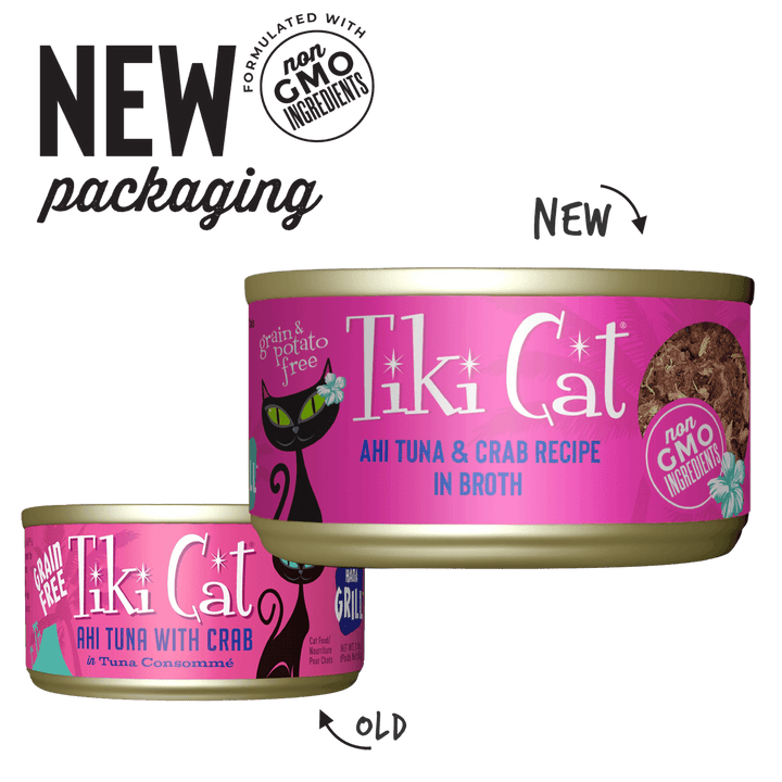 Tiki Cat Wet Cat Food - Lanai Grill Tuna & Crab Surimi Canned 