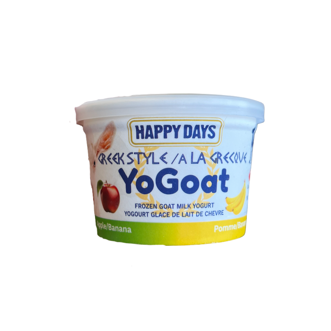 Happy Days Dairy Frozen Dog and Cat Yogurts - YoGoat with Apple and Banana