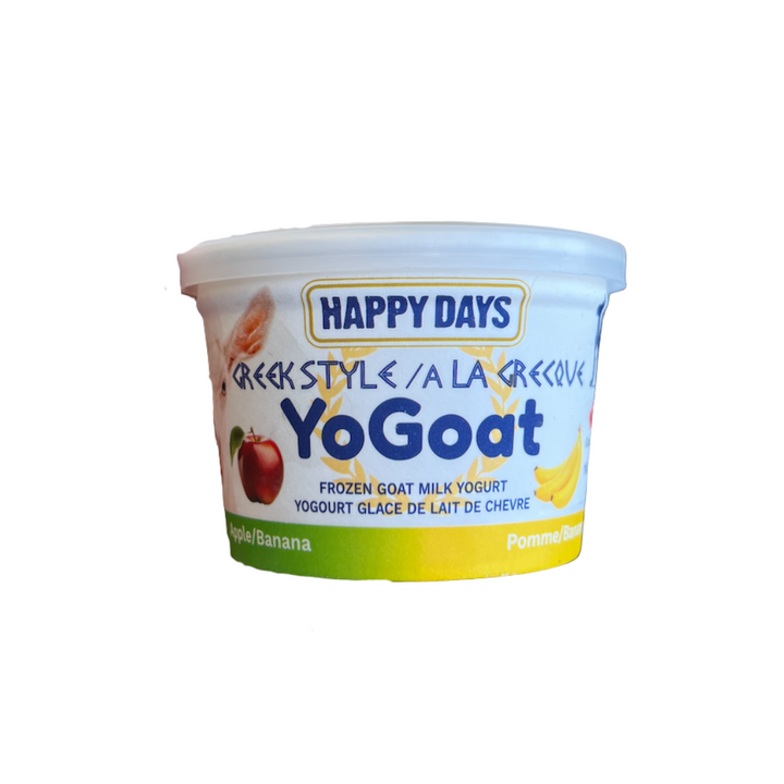 Happy Days Dairy Frozen Dog and Cat Yogurts - YoGoat with Apple and Banana