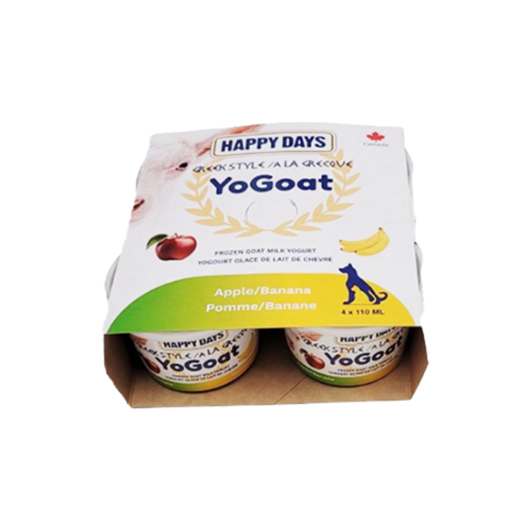 Happy Days Dairy Frozen Dog and Cat Yogurts - YoGoat with Apple and Banana