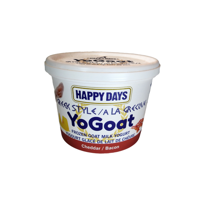 Happy Days Dairy Frozen Dog and Cat Yogurts - YoGoat with Cheddar and Bacon