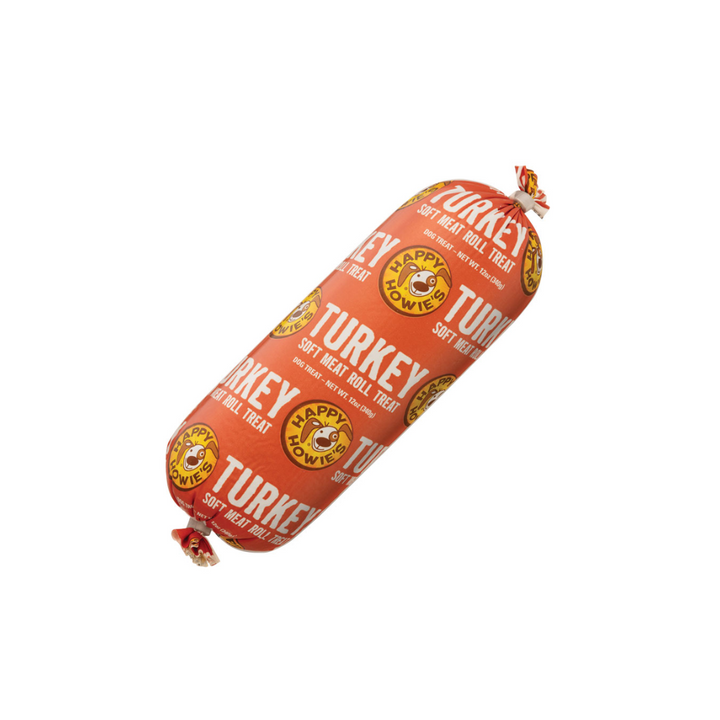 Happy Howie's Natural Dog Treats - Meat Roll Turkey