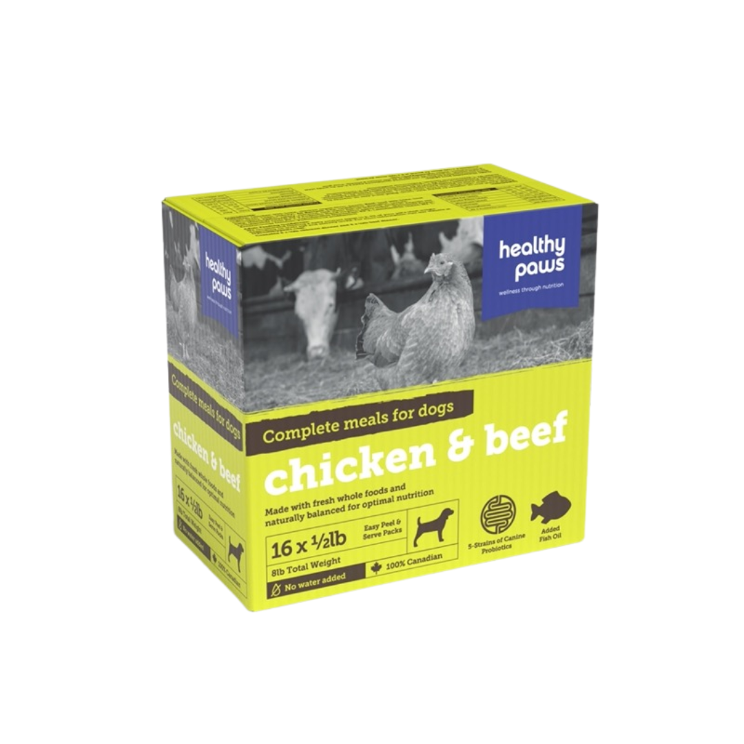 Healthy Paws Frozen Dog Food - Chicken & Beef – Canine Complete