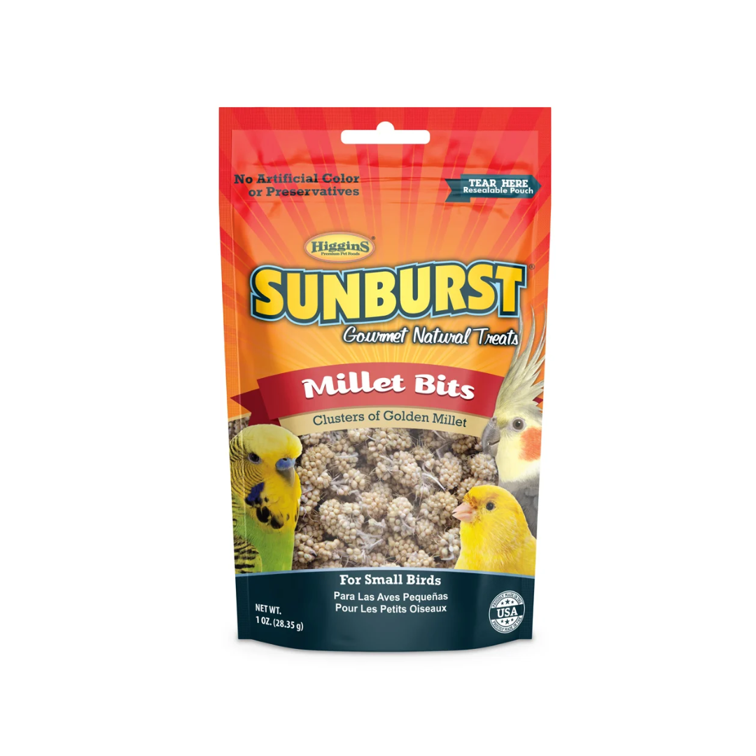 Higgins Sunburst Bird Treats - Small Bird Millet Bits