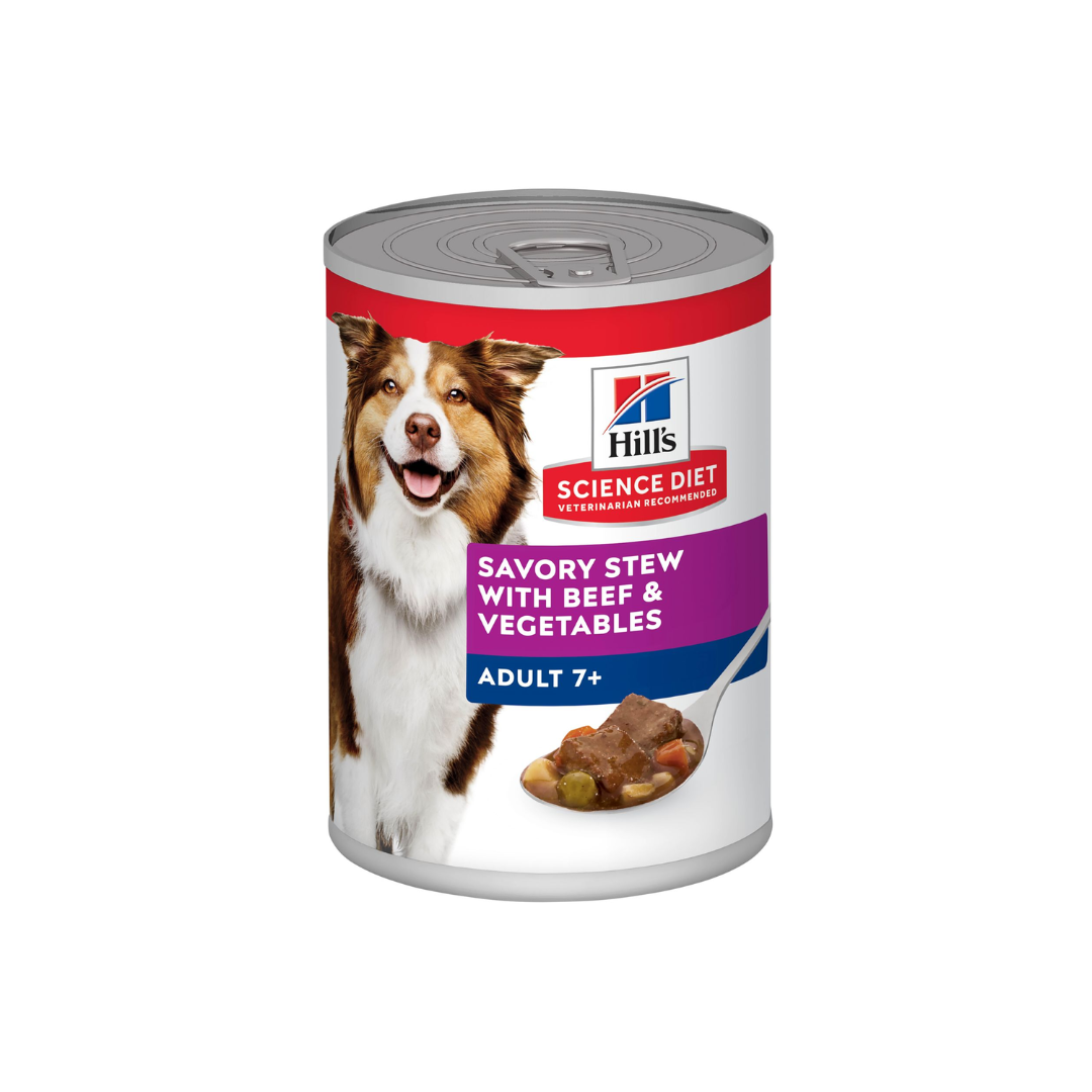 Hill's Science Diet Wet Dog Food - Senior 7+ Savory Stew with Beef Vegetable