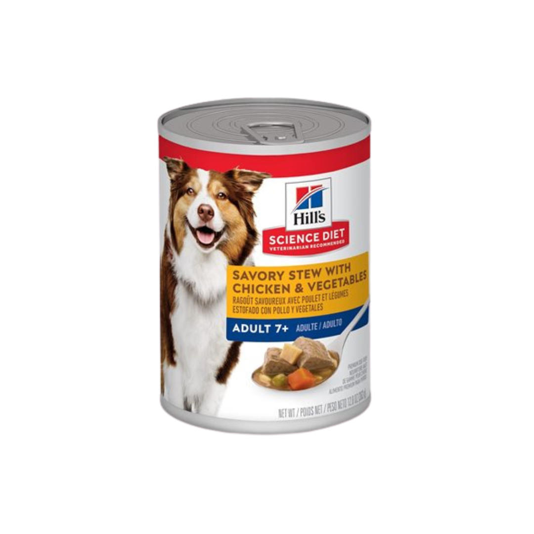 Hill's Science Diet Wet Dog Food - Senior 7+ Savory Stew with Chicken Vegetable