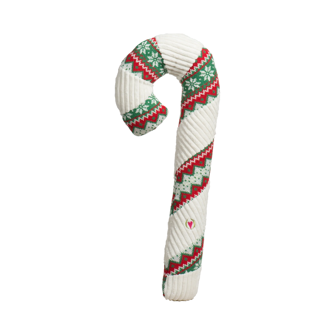 HuggleHounds Dog Toys - Holiday Favorite Wintergreen Candy Cane