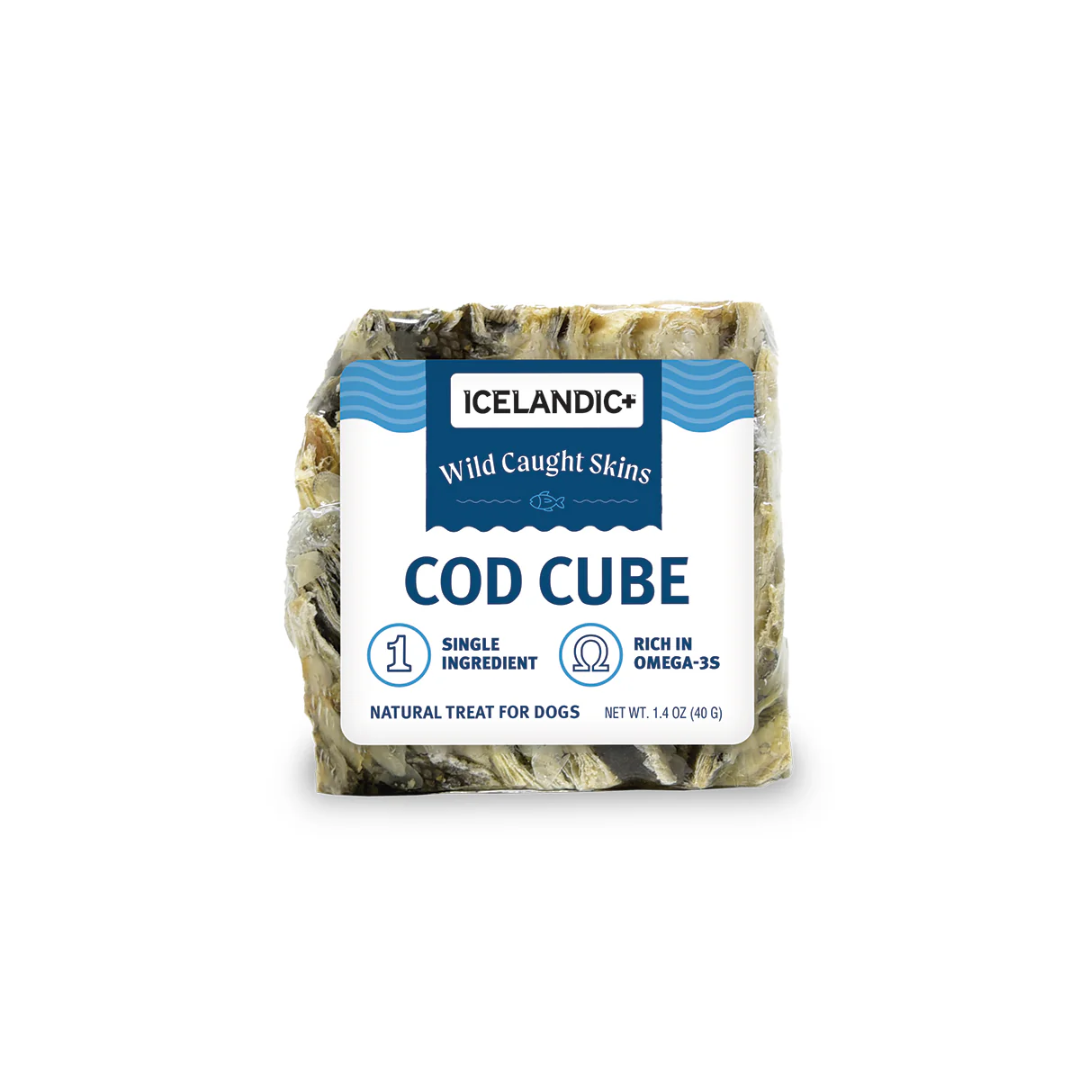Icelandic+ Dog Treats - Cod Skin Cube