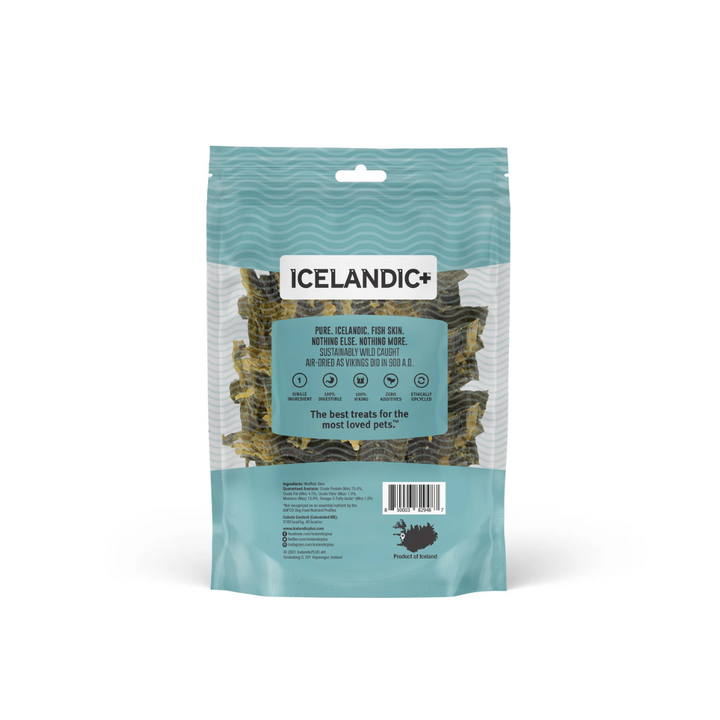 Icelandic+ Dog Treats - Wolffish Skin Sticks & Pieces