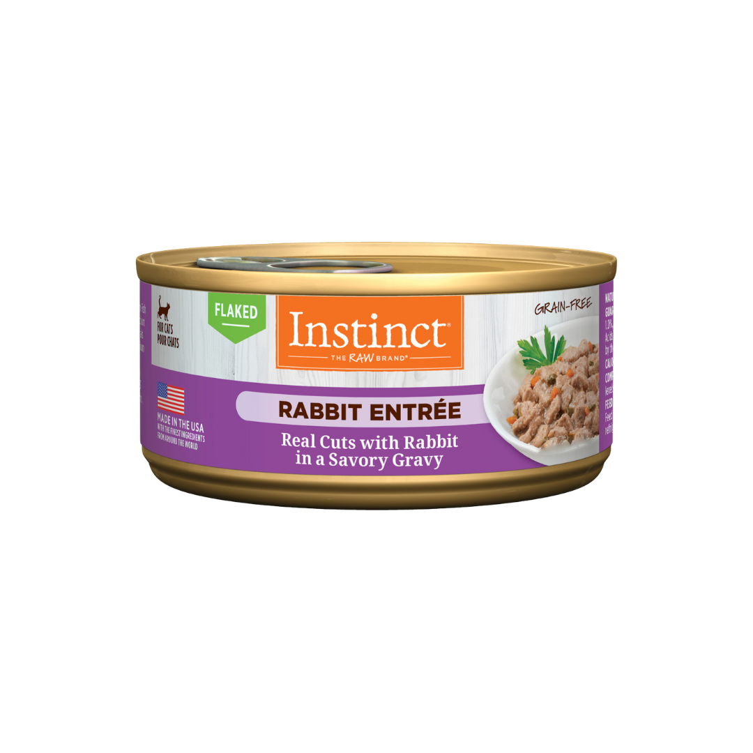 Instinct Wet Cat Food - Flaked Rabbit Entrée Canned