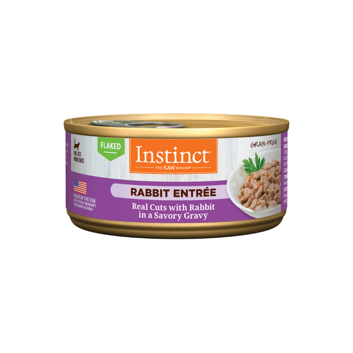 Instinct Wet Cat Food - Flaked Rabbit Entrée Canned