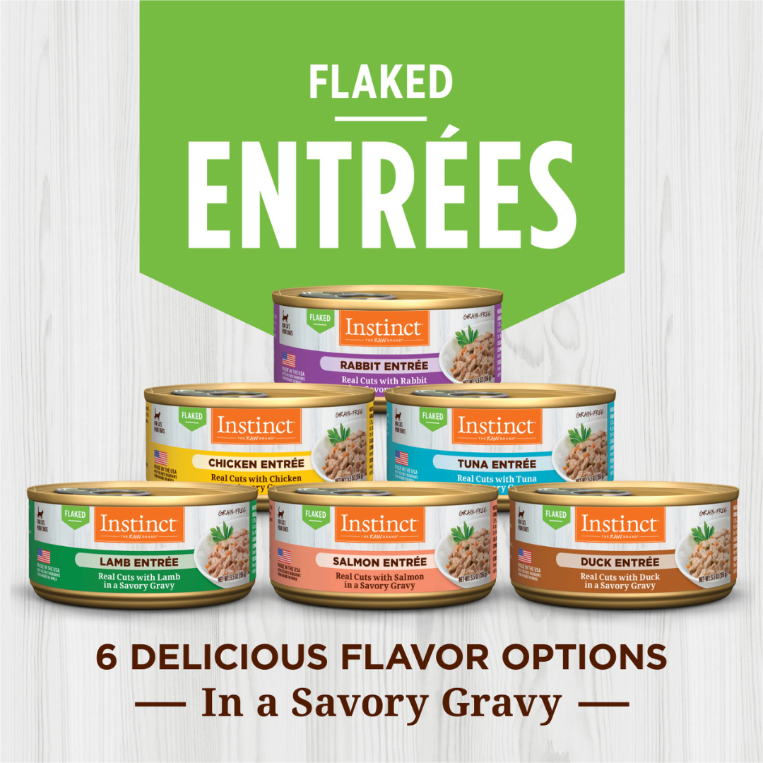 Instinct Wet Cat Food - Flaked Rabbit Entrée Canned