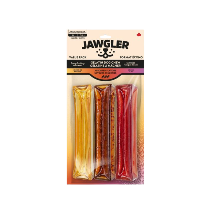 Jawgler Dog Treats - Gelatin Chew Assorted Flavors
