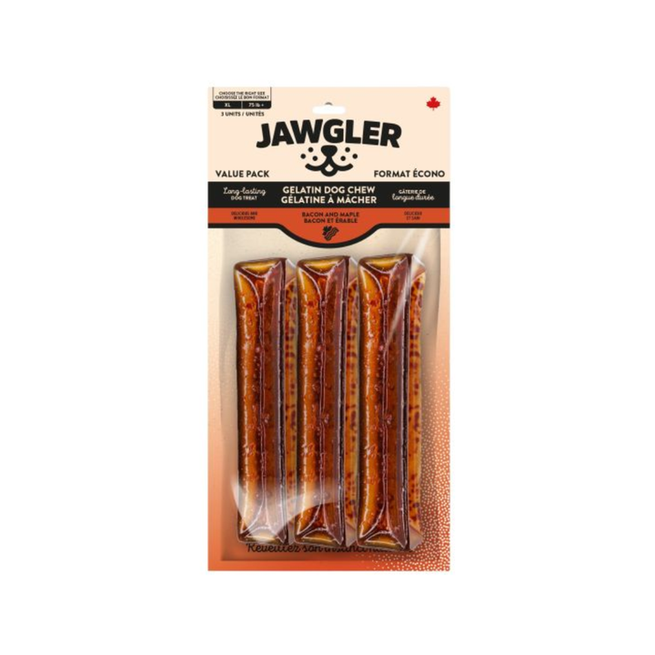 Jawgler Dog Treats - Gelatin Chew Bacon & Maple