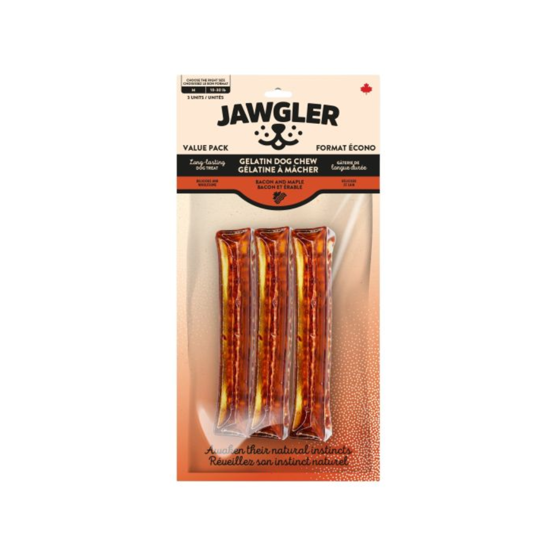 Jawgler Dog Treats - Gelatin Chew Bacon & Maple