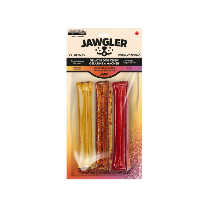 Jawgler Dog Treats - Gelatin Chew Assorted Flavors