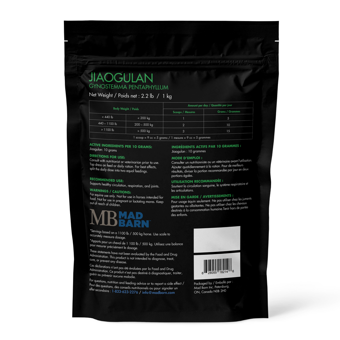 Equine Supplements - Mad Barn Jiaogulan