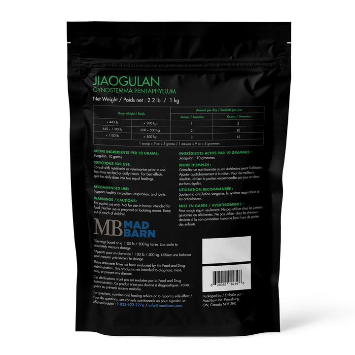 Equine Supplements - Mad Barn Jiaogulan