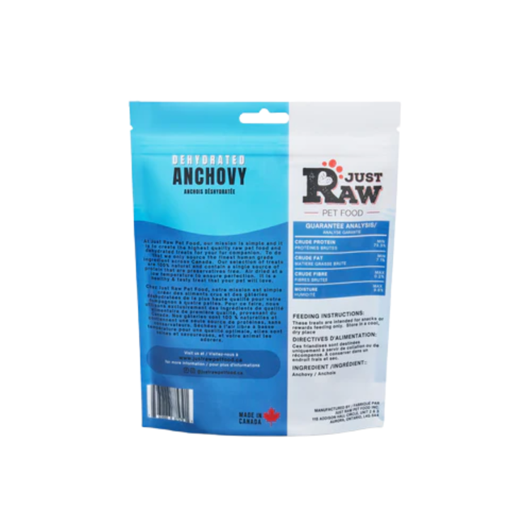 Just Raw Dehydrated Dog Treats - Dehydrated Anchovy