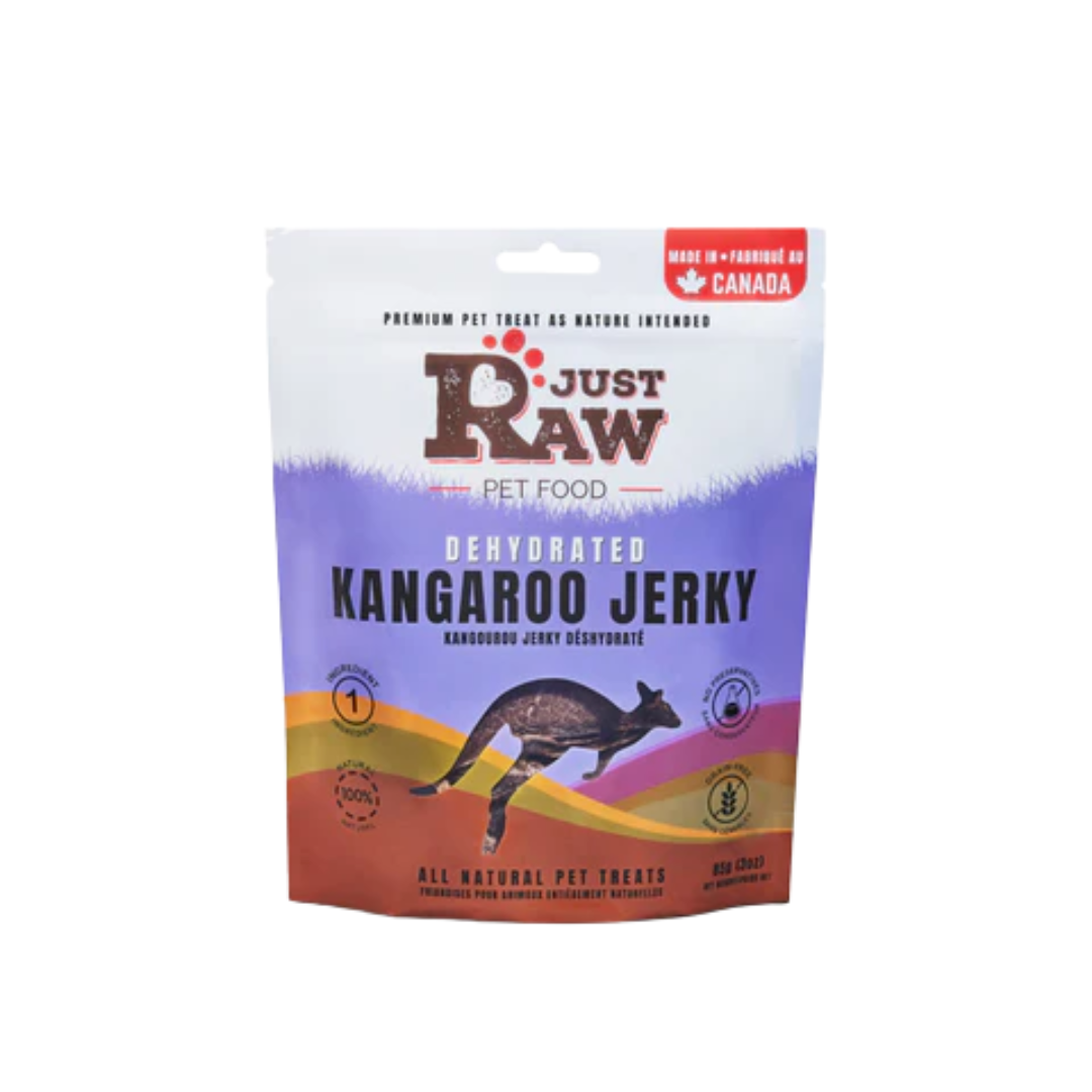 Just Raw Dehydrated Dog and Cat Treats - Kangaroo Jerky