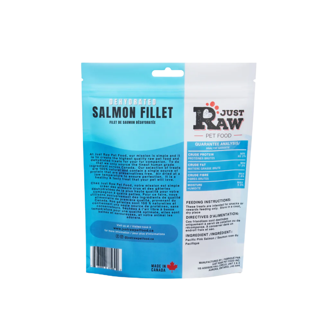 Just Raw Dehydrated Dog and Cat Treats - Salmon Fillet