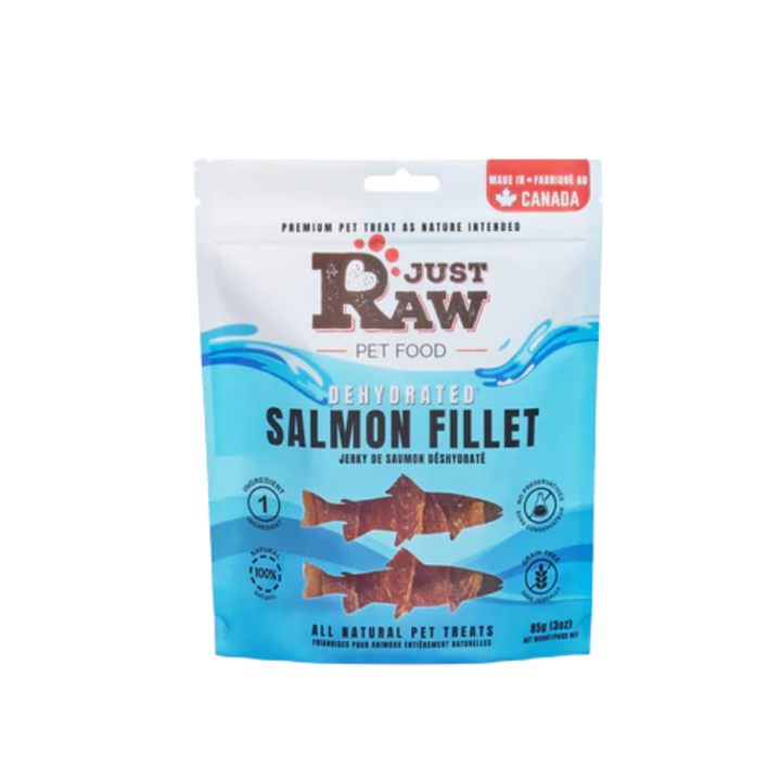 Just Raw Dehydrated Dog and Cat Treats - Salmon Fillet