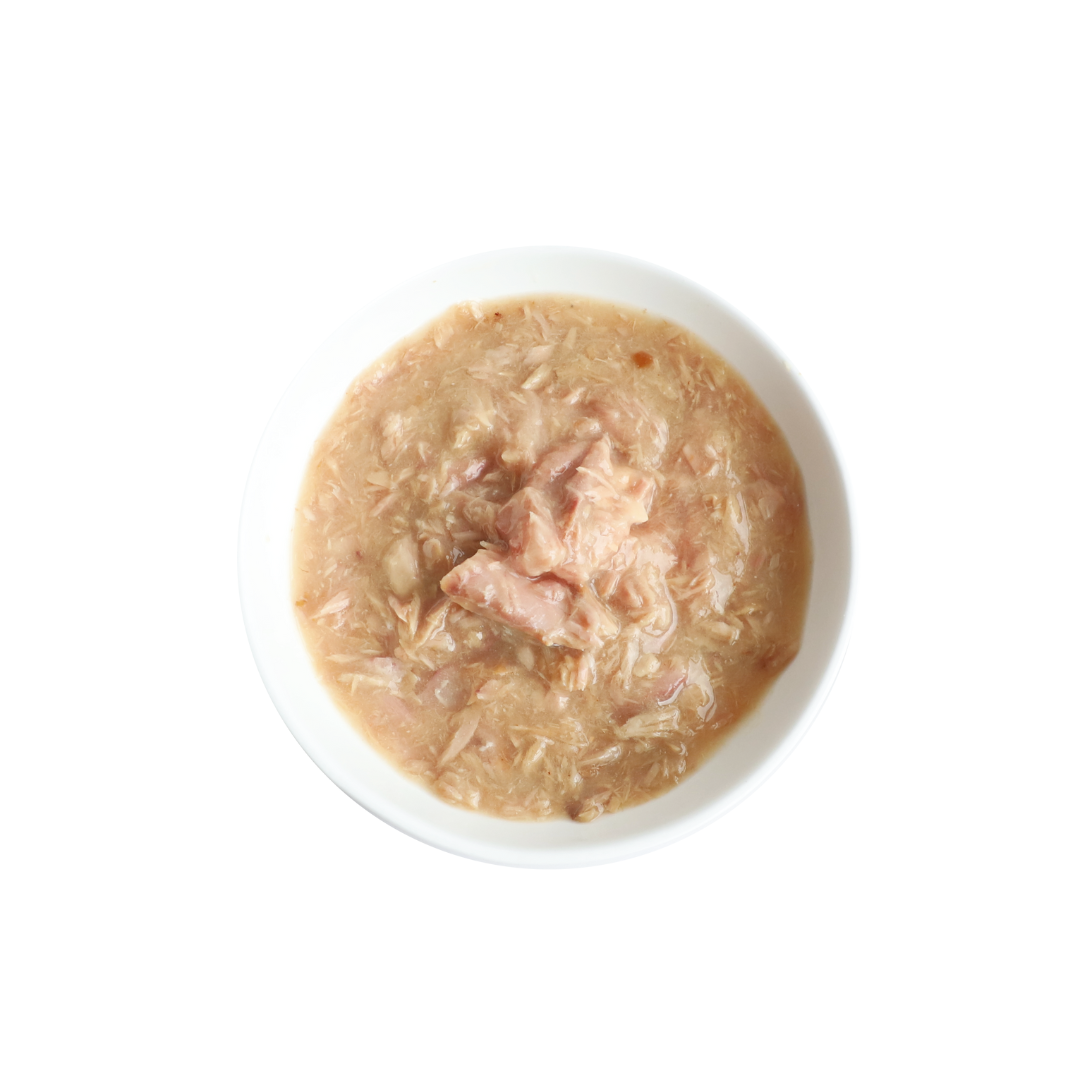 Kit Cat Wet Cat Food - Goat Milk Gourmet White Meat Tuna Flakes & Salmon with Goat Milk Canned