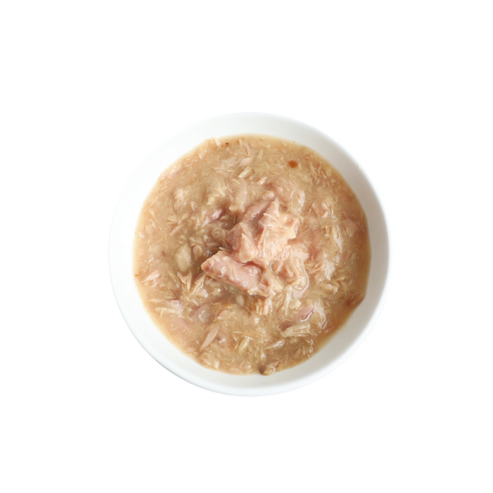 Kit Cat Wet Cat Food - Goat Milk Gourmet White Meat Tuna Flakes & Salmon with Goat Milk Canned