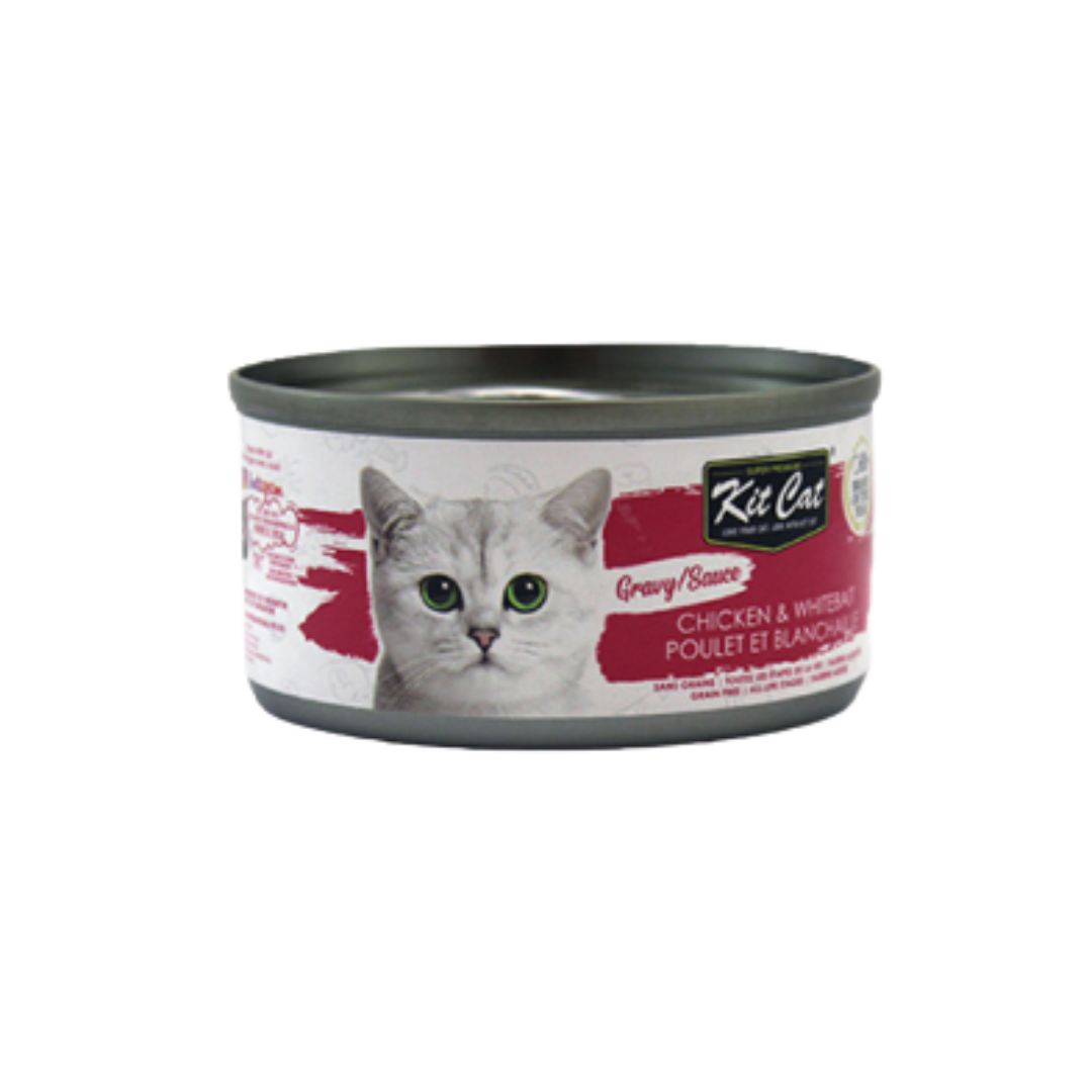 Kit Cat Wet Cat Food - Gravy Series Chicken & Whitebait