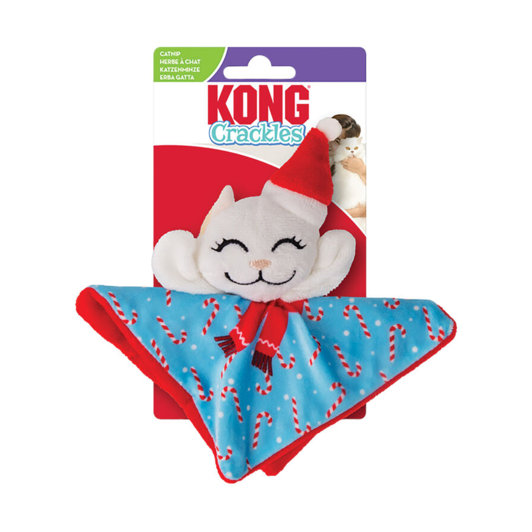 Kong Cat Toys - Holiday Crackles Santa Kitty